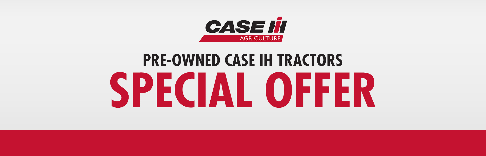 Case IH: Pre-Owned Case IH Tractors Special Offer